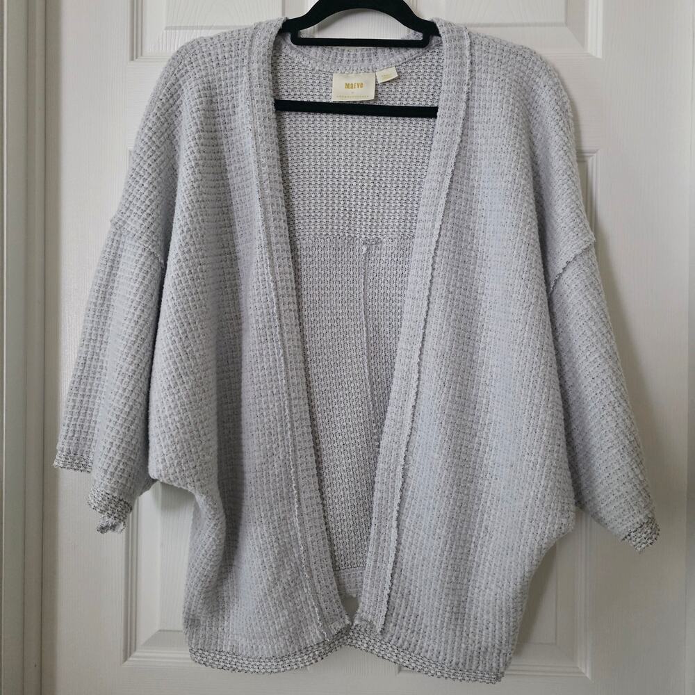 Maeve by Anthropologie Oversized Waffle Knit Dolman-Sleeve Cardigan Size Small